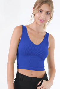 Elle Vintage Reversible Crop Top