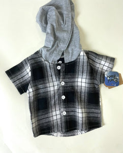 Baci Boys Plaid Hoodie