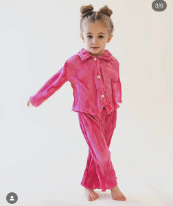 Baci Pink Pleats Set
