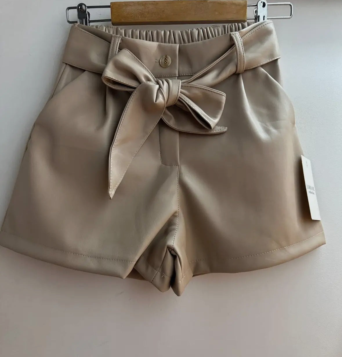 Bruna Faux Leather Shorts