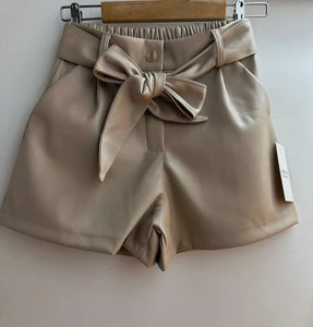 Bruna Faux Leather Shorts