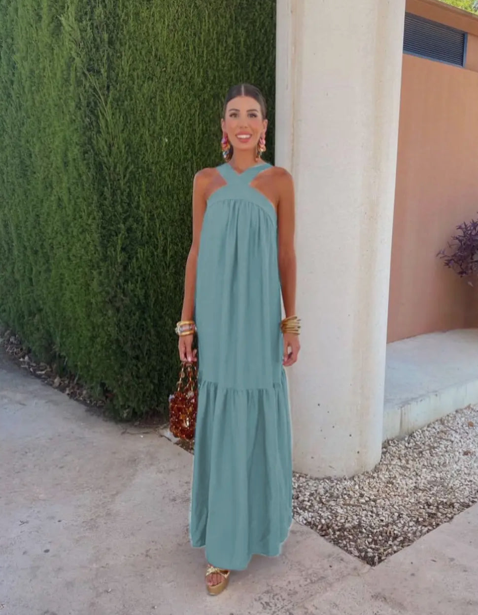 Roberta Long Plain Dress
