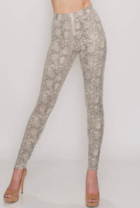 Phoebe Faux Snake Leather Leggings