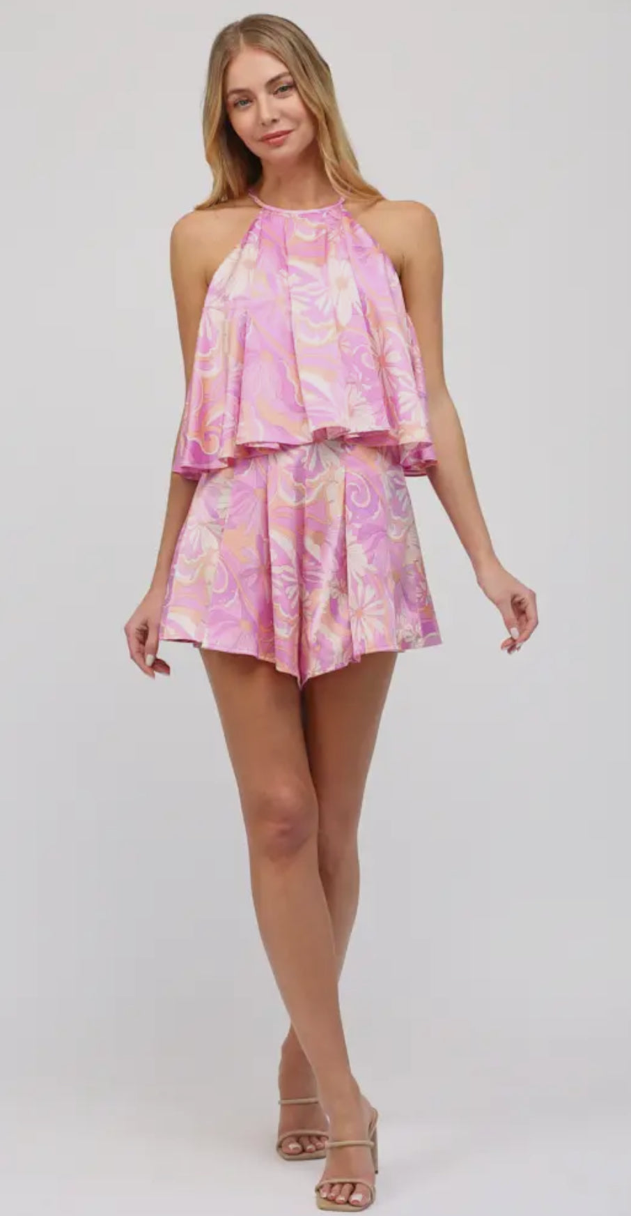 Demi Floral Print Romper