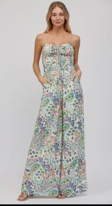 Remi Paisley Print Bodice Jumpsuit