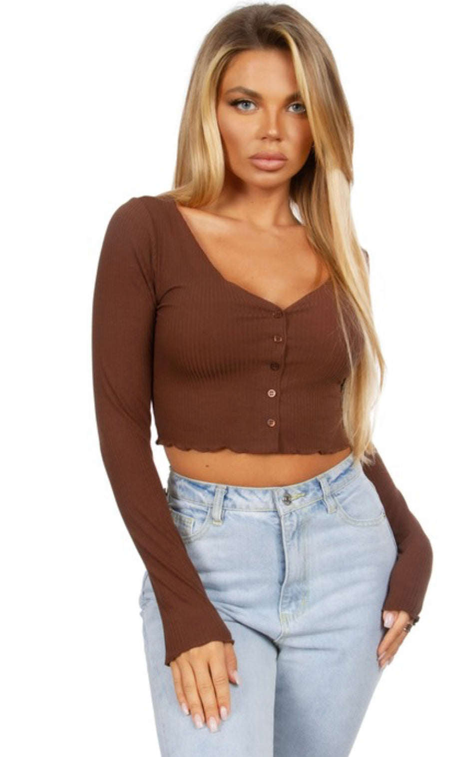 Beyoncé Brown Crop Top