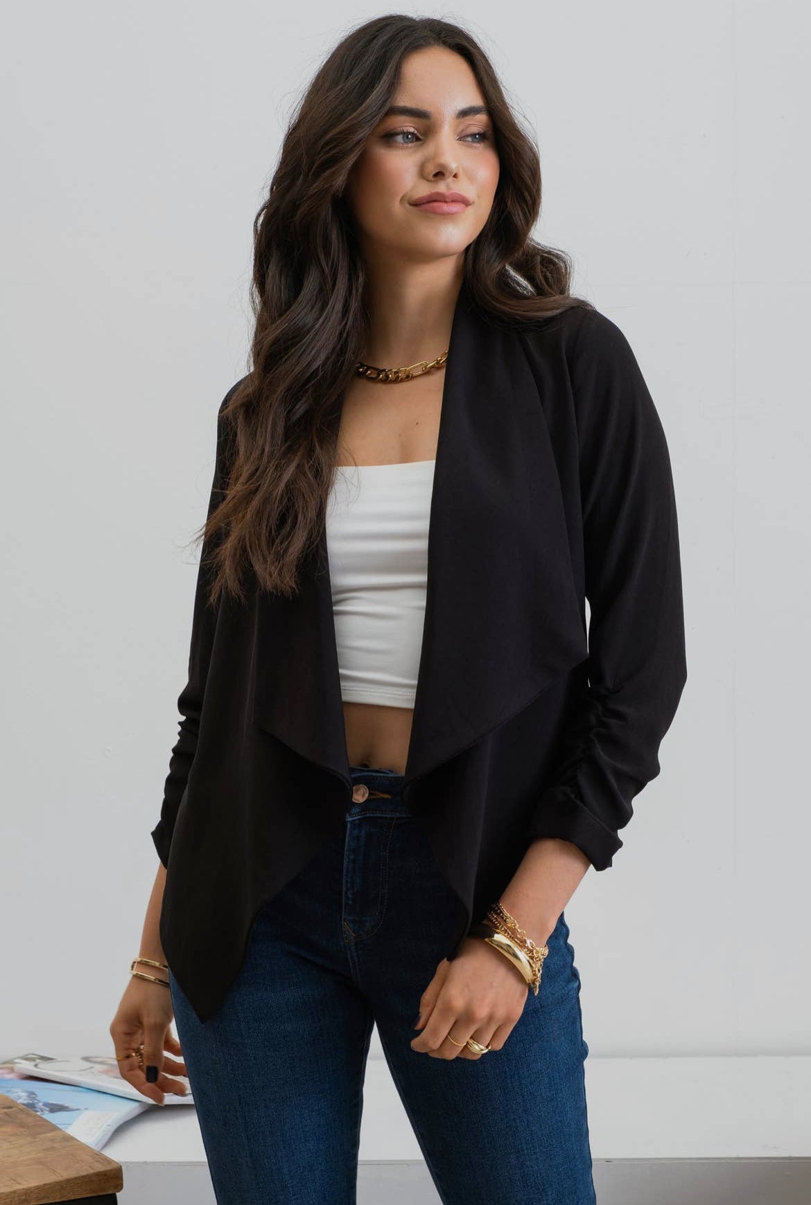 Madison 3/4 Sleeve Blazer