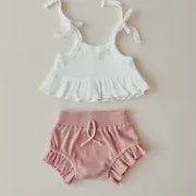 Baby Sam Cropped Ribbed Short Set