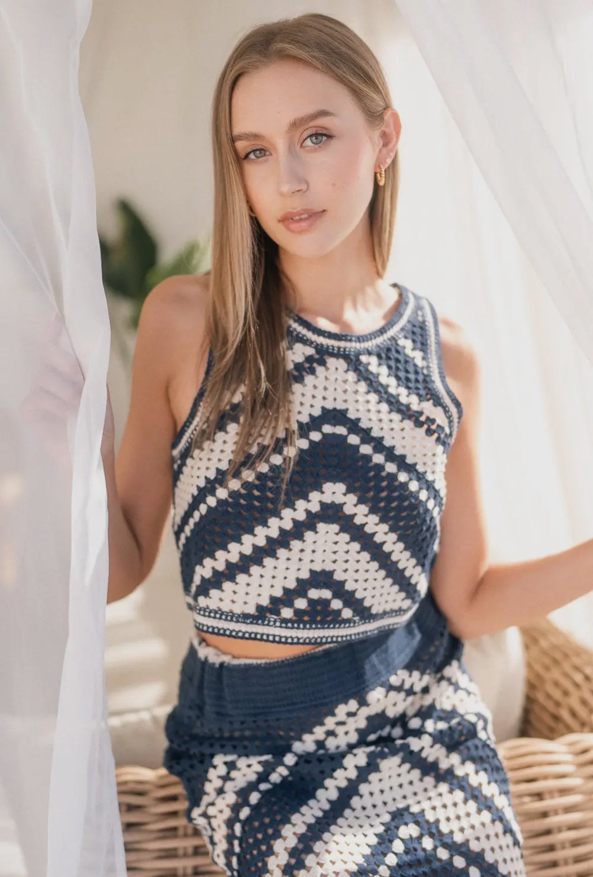 Ashlee Beach Crochet Crop Top