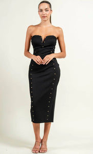 Nari Rhinestone Tube Mini Dress