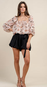 Bitha Bubble Skort w/Self Belt