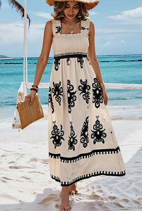 Bernadette Square Neck Sleeveless Dress