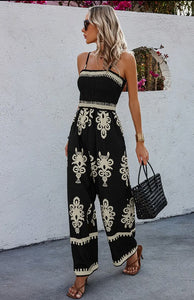 Evangeline Off Shoulder Rushed Jumpsuit