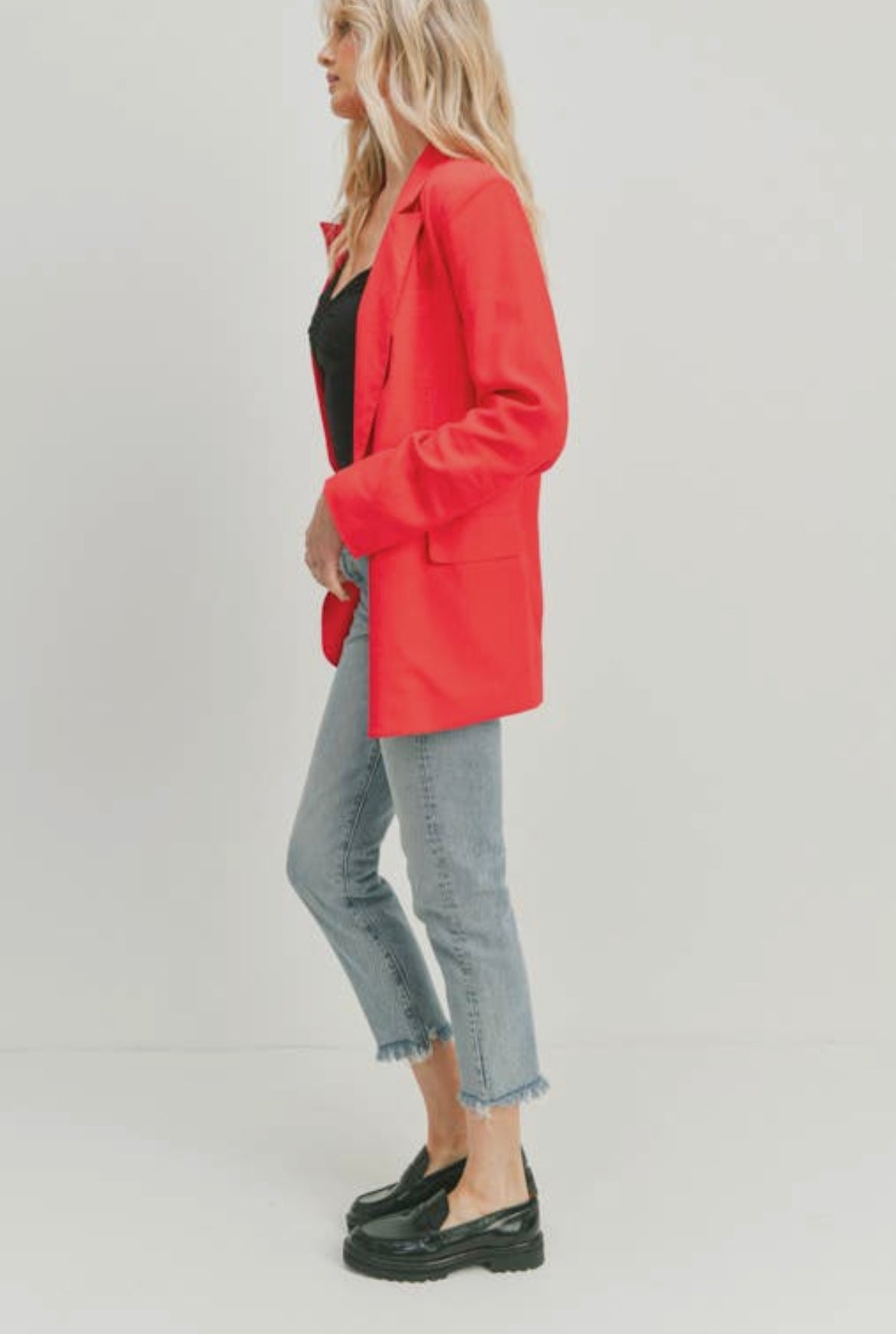 Abigail Ruby Red Blazer