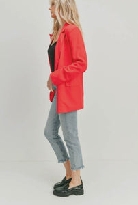 Abigail Ruby Red Blazer