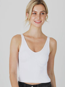 Ava Wide Ribbed Crop Top