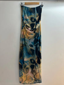 Mirabella Printed Strapless Dress 818