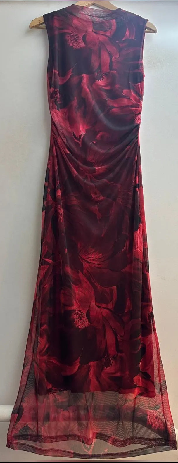 Tiara High Neck Sheer Dress