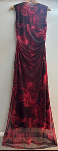 Tiara High Neck Sheer Dress