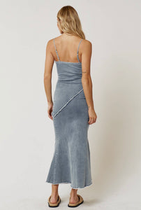 Kyra Denim Strappy Maxi Dress