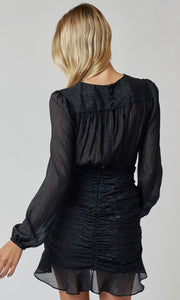 Kimberly Ruffled Bottom Long Sleeve Dress