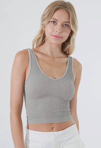 Elle Vintage Reversible Crop Top