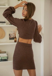 Riley Mini Long Sleeve Cut Out Dress