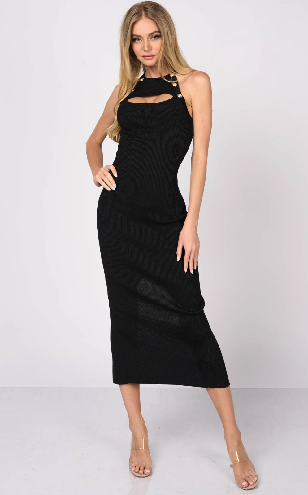 Francesca Sweater Back Maxi Dress