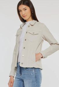 Rachel Frayed Hem Denim Jacket