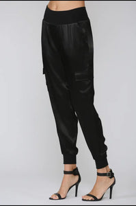 Rosa Satin Cargo Pants