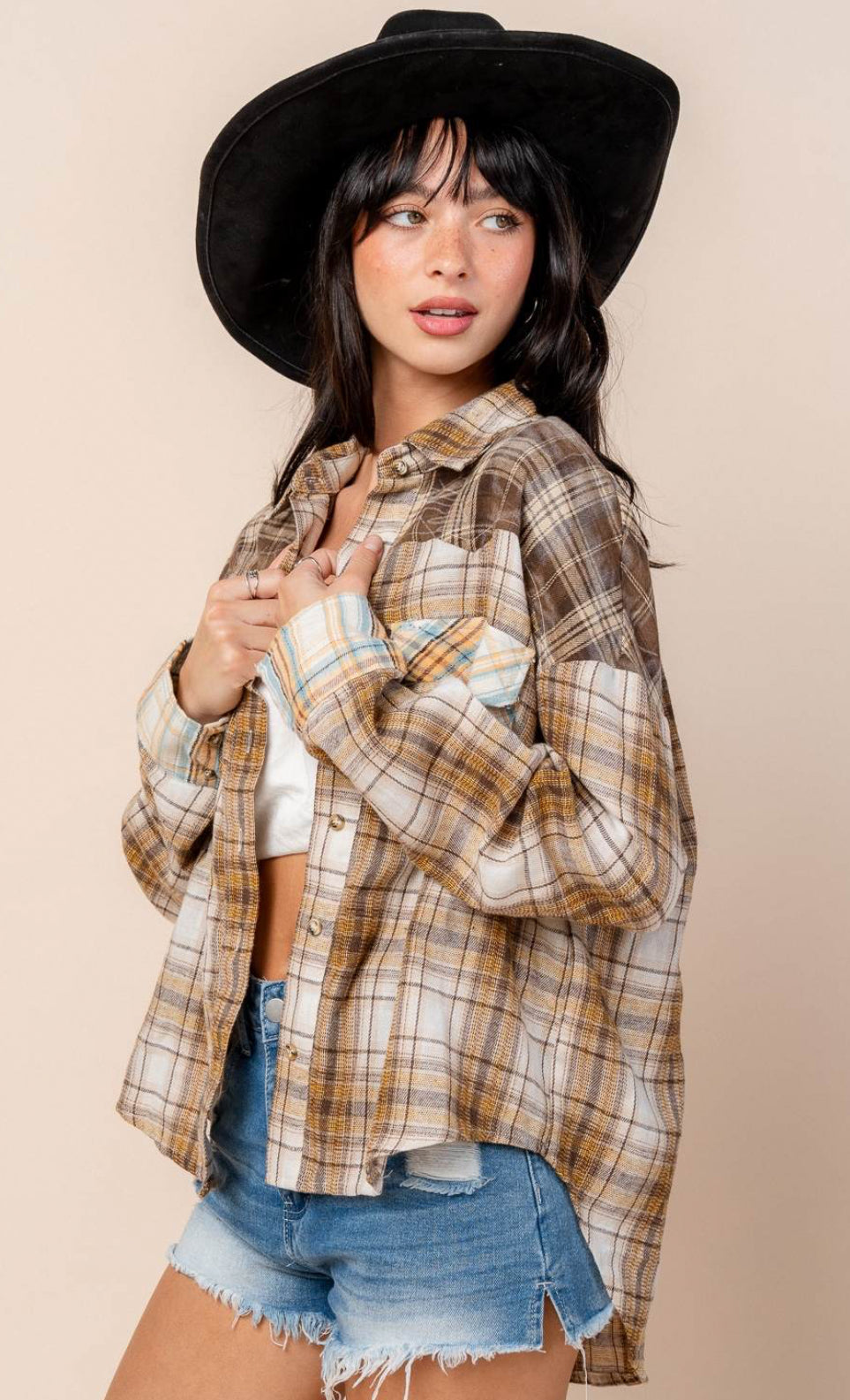 Judi Oversized Plaid Flannel