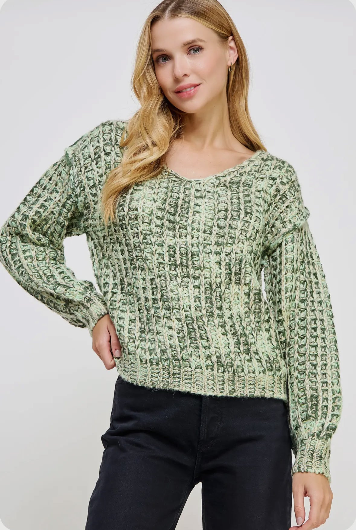 Maycee Multi Colored Knitted Sweater