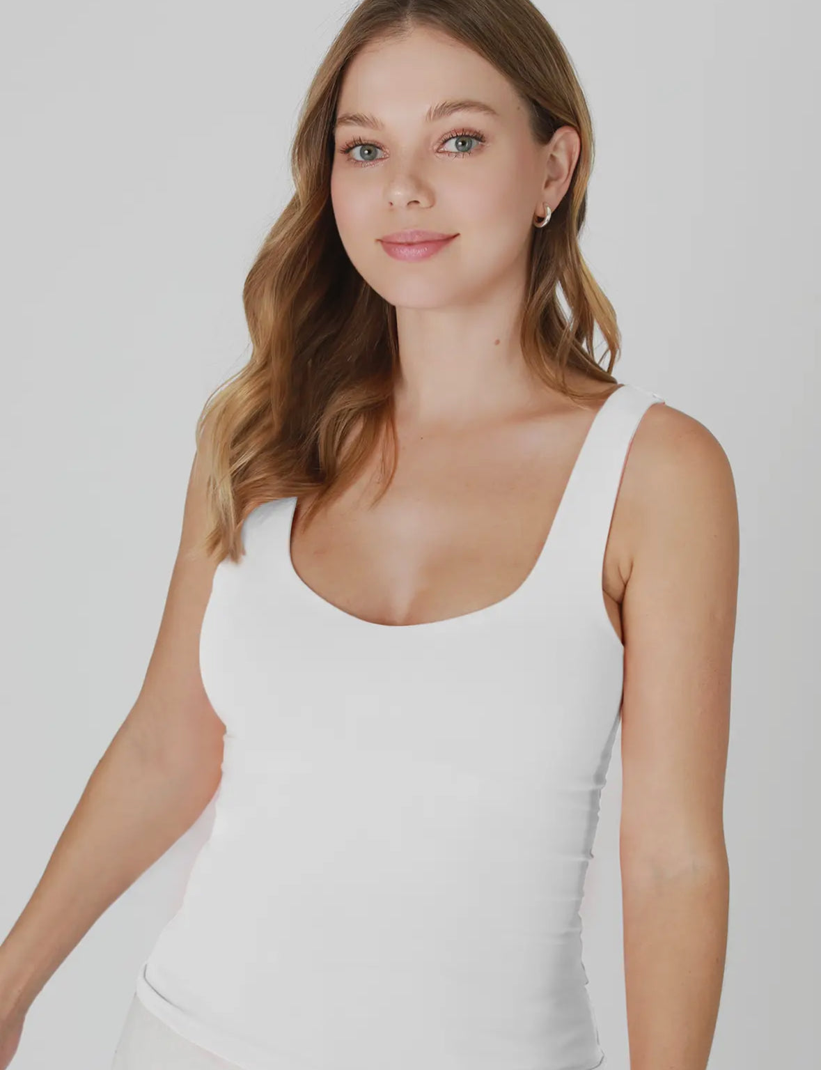 Monica Clean Line Sweetheart Tank