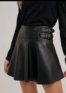 Marla Faux Leather Skirt