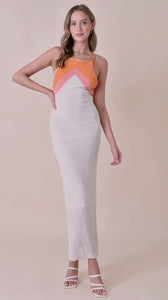 Maribel Chevron Color Block Dress