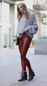 Maycie Vegan Leather Leggings