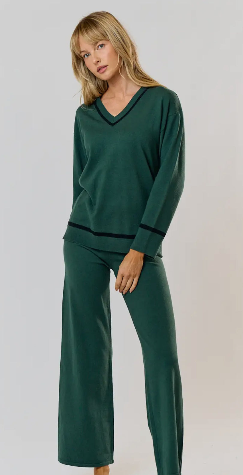 Nala Contrast Sweater and Pant set