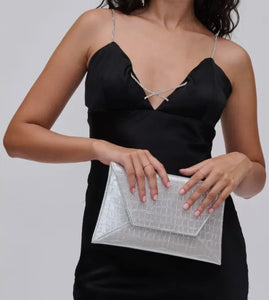 Cora croco clutch