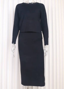 Athena Knitted Top & Skirt Daily Set