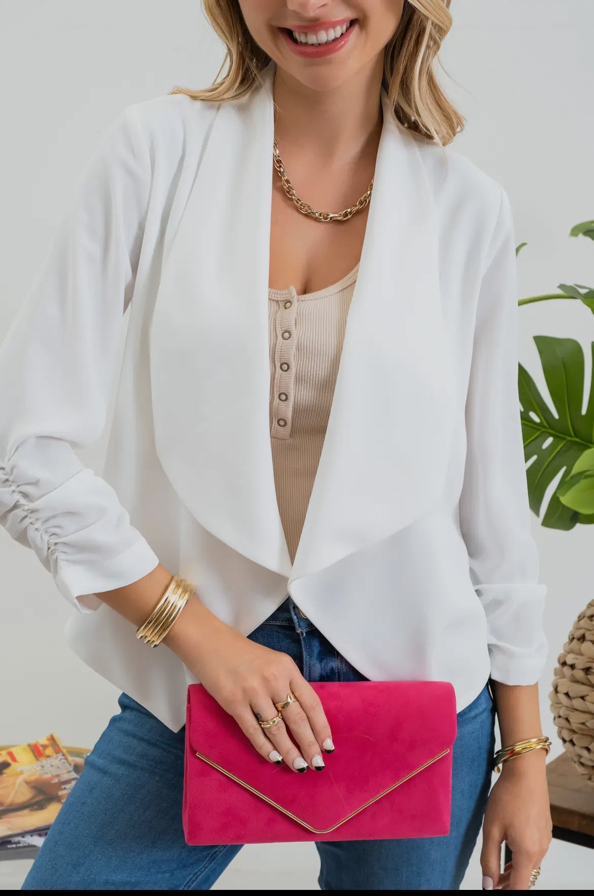 Madison 3/4 Sleeve Blazer
