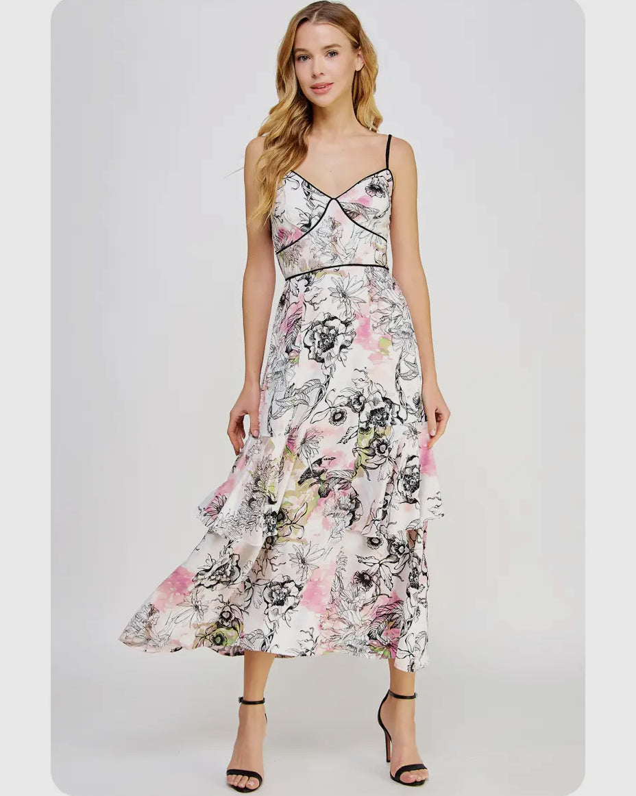 Eloise Detailed Sleeveless Maxi Dress