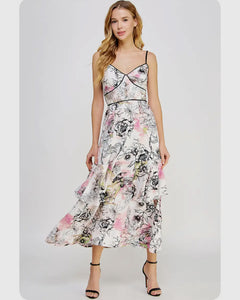 Eloise Detailed Sleeveless Maxi Dress