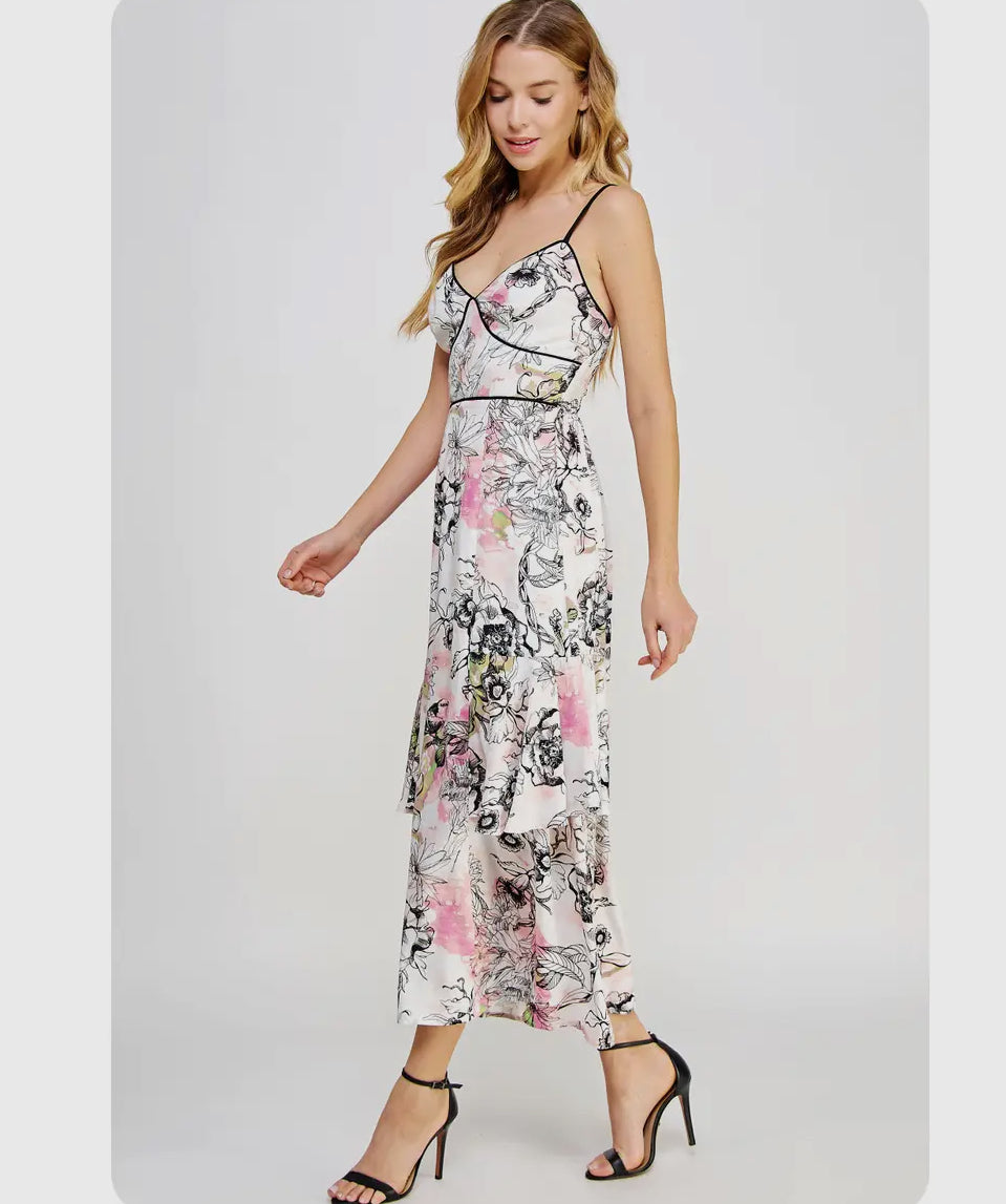 Eloise Detailed Sleeveless Maxi Dress