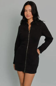 Celine Long Sleeve Denim Mini Dress