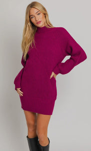 Robin Mock Neck Sweater Dress