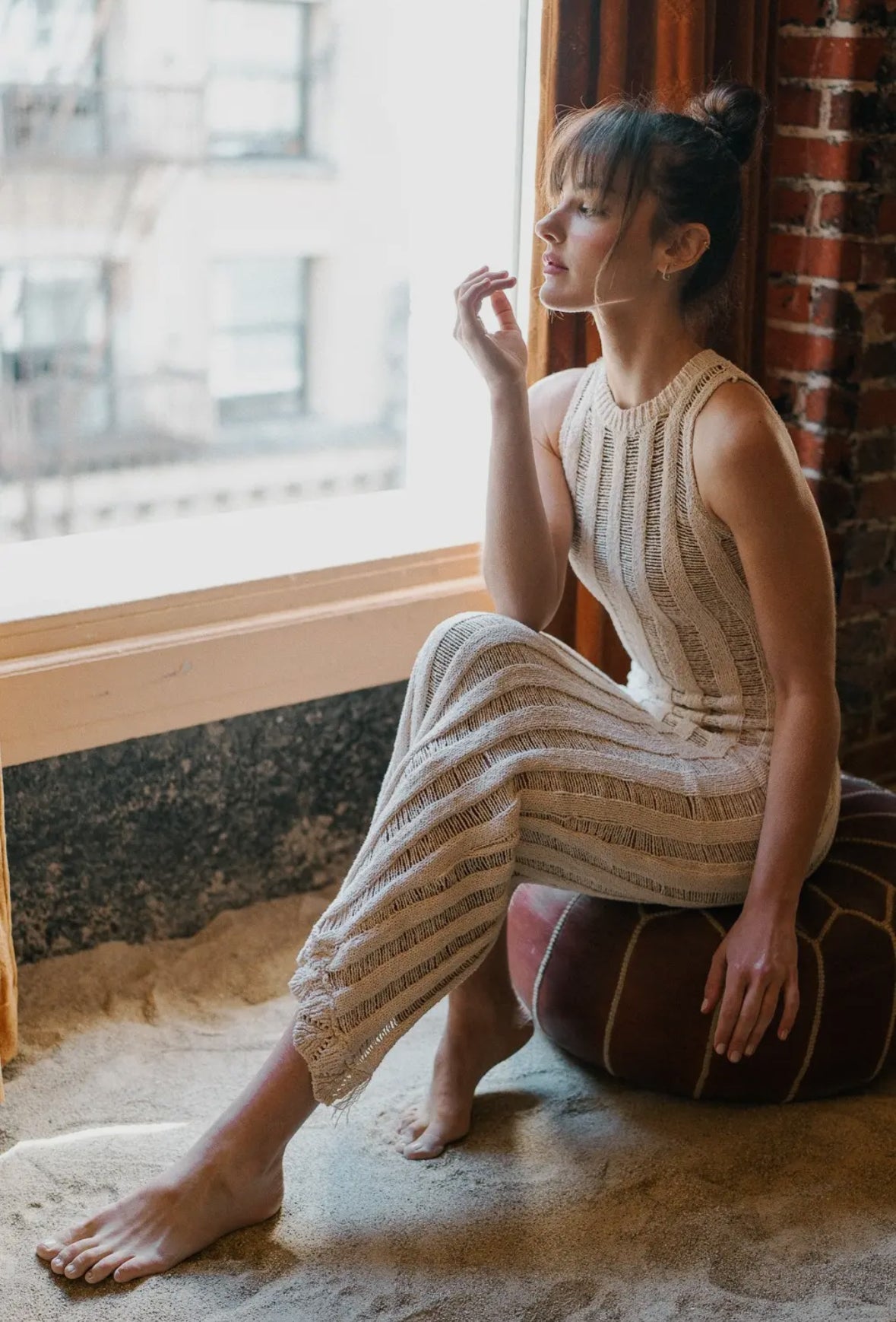 Jill crochet resort knit maxi dress