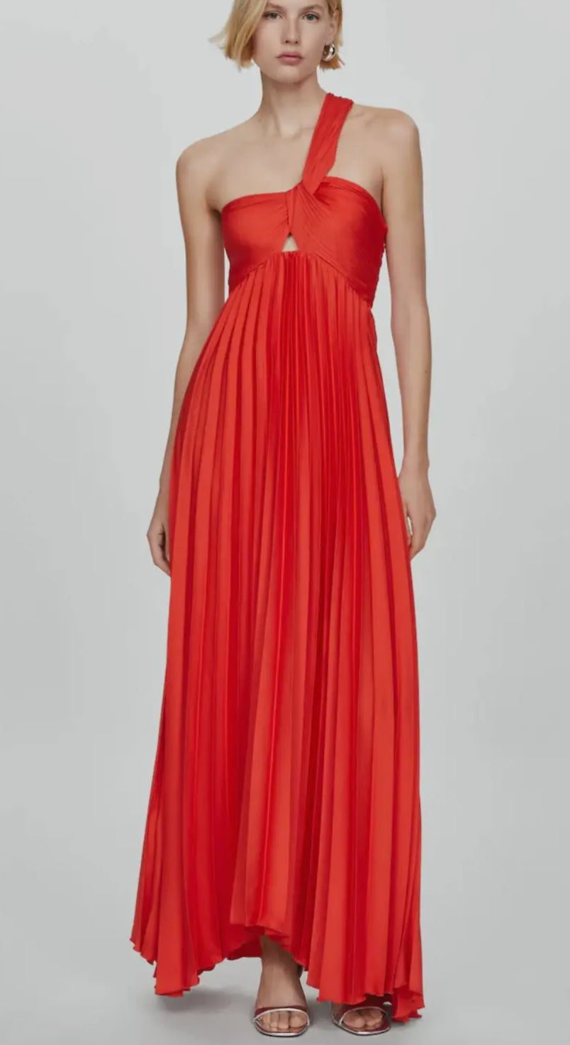 Dawn Pleated Long Dress