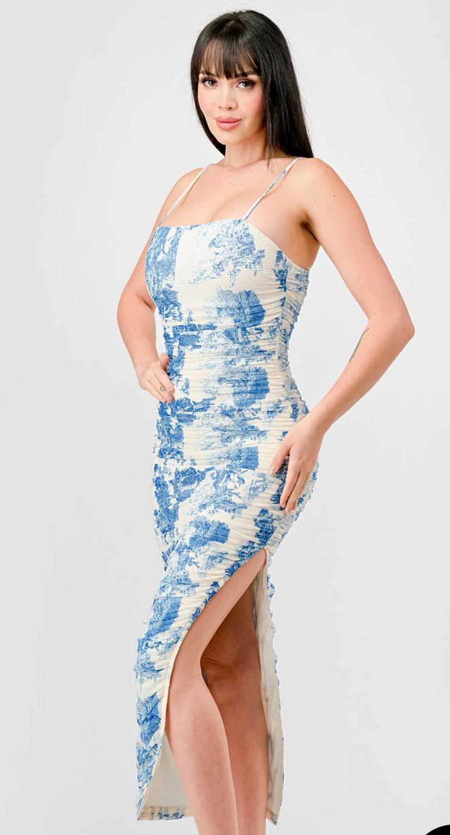 Nena Luxe Abstract Print Mesh