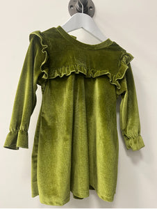 Baci Baci Green Velvet Dress