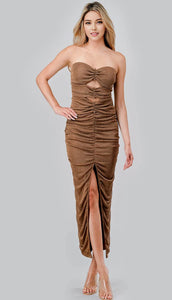 Lizbeth Lux Metallic Knot Dress
